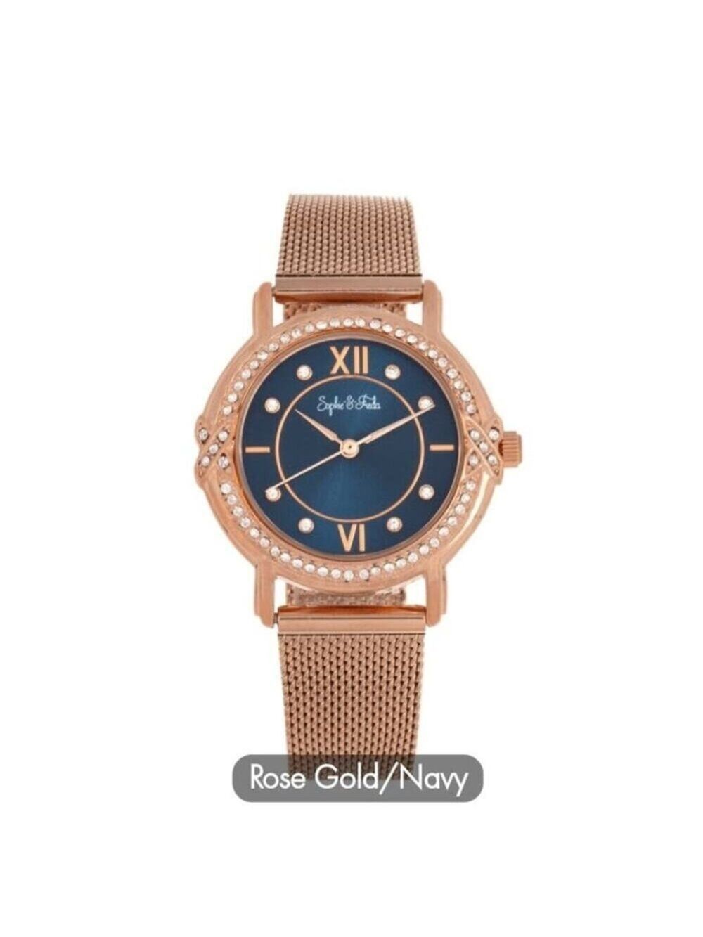 WOMEN'S WATCH SOPHIE & FREDA LUXURY "RENO" BRACELET WITH SWAROVSKI CRYSTALS NEW!